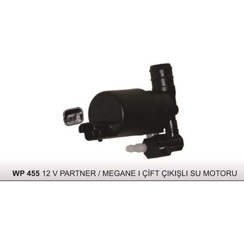 WP 455 SU MOT 12V PEUGEOT PARTNER/MEGANE YM.ÇİFTLİ