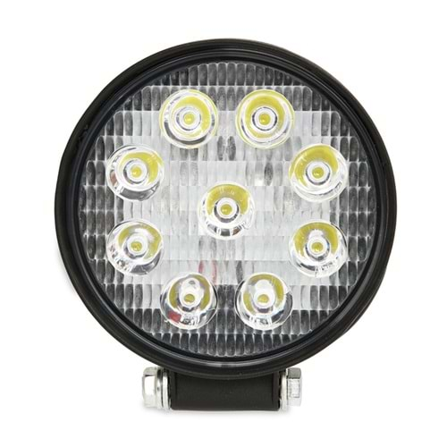 LED CALISMA LAMBASI YUVARLAK 9 LED 27W 12-24V 25mm