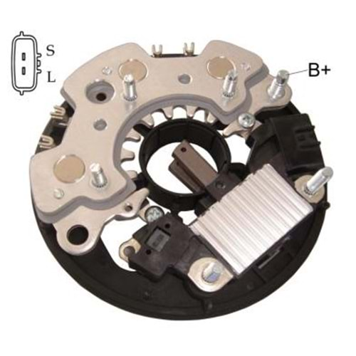 ALT DIOT TABLASI + KONJEKTOR 14.4V 100A 6 DIOT HIT