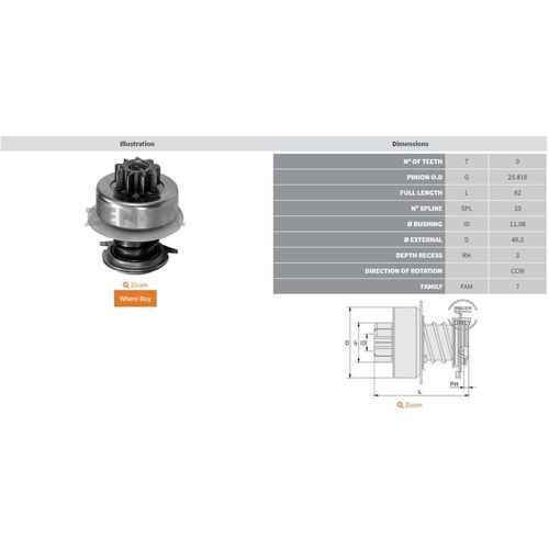 9 DİŞ VW1300/1303/1600