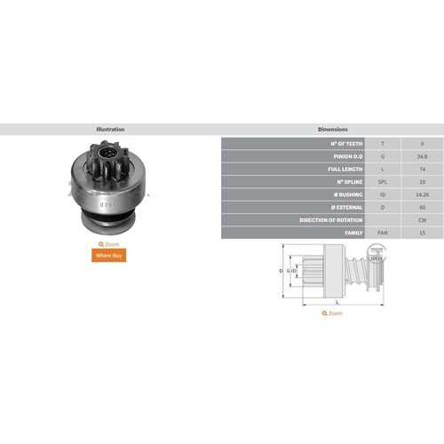 9 DİŞ IVECO, MB 250 - 280S (79----->)