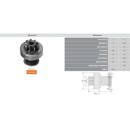 9 DİŞ PANCAR MOTOR-MAGIRUS-BOMAG-KHD