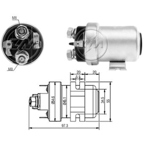 MARŞ OTOMATİĞİ 24V 200A UNIVERSAL TİP ARA OTOMATİK