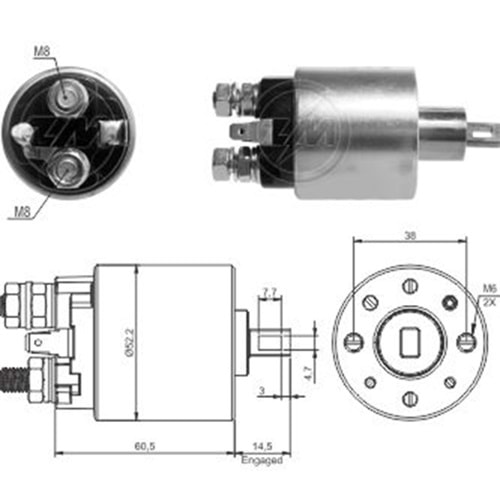 12V ISUZU 8DH - D-MAX - RODEO