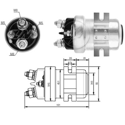 MARŞ OTOMATİĞİ 24V 200A UNİV.ARA OTOM.