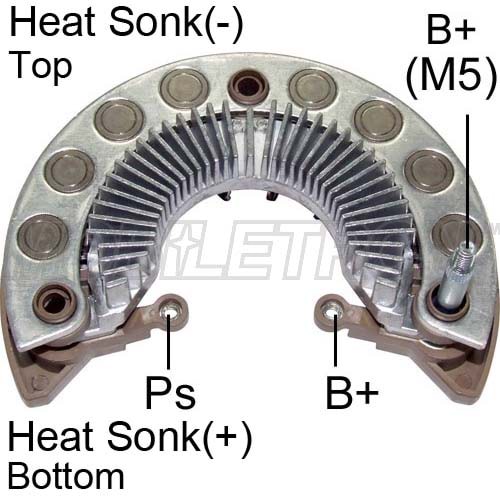 ALTERNATOR DIOT TABLASI 128mm NISSAN NAVARA, PATHF