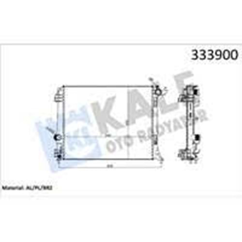 RADYATOR SU MEGANE SCENIC 4 TALISMAN 26mm 16 gt;