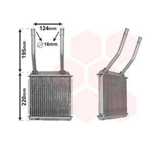 KALORIFER RADYATOR OPEL ASTRA F- CALIBRA A- VEC