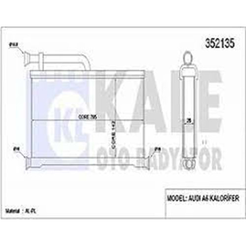 KALORIFER RADYATOR AUDI A6