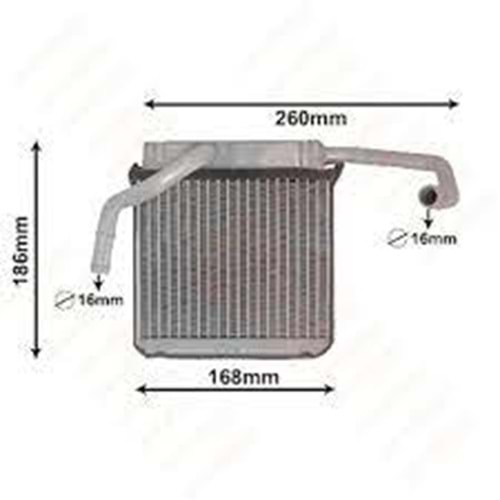 KALORIFER RADYATORU FORD RANGER MAZDA B BT-50 2002-2012