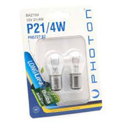 P21/4W 12V 2 Lİ BLISTER