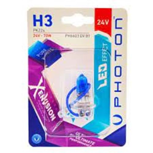 H3 24V 70W XEN VISION (TEKLİ BLISTER)