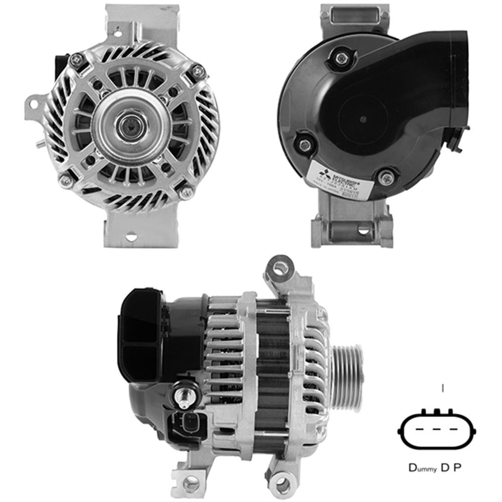 ALTERNATOR (URETIMDEN KALDIRILMISTIR) 12V 100 AMP MAZDA 6 1.8 - 2.0 - 2.3 - 2.5