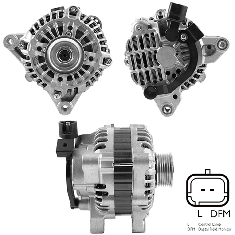 ALTERNATOR 12V 120 AMP CITROEN 1.4 - 2.0 - 2.2 HDI / FIAT 2.0 / PEUGEOT 1.4 HDI - 2.0 16V / SUZUKI 1.4 DDIS