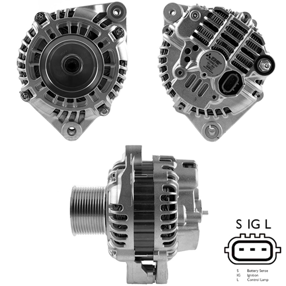 ALTERNATOR 24V 90 AMP IVECO 190 - 260 - 340 - 380 - 400 - 410 - 440 - 450 - 490 - 570 - 600 - 720 - 740 - 800 -