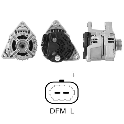 ALT. ALTERNATOR 12V 100 AMP OPEL ASTRA - CORSA 1.2-1.4 / VAUXHALL CORSA - CORSAVAN (0124325171)