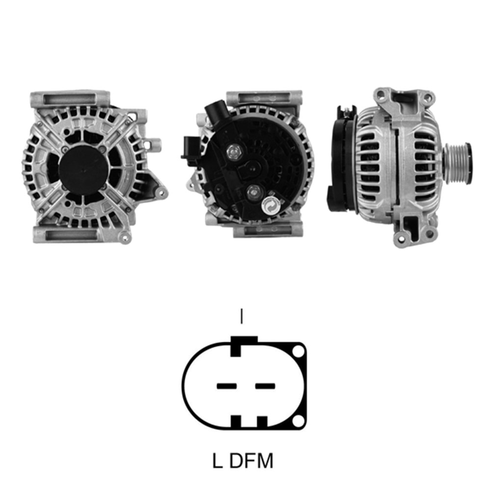 ALTERNATOR 12V 200 AMP MERCEDES BENZ S320 - E200 - E220 - E270 - E280 - E320 CDI MOTOR (0124625019)