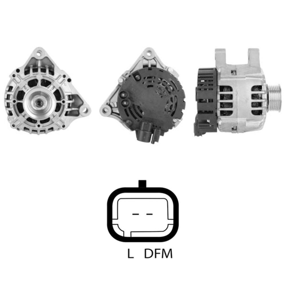 ALTERNATOR 12V 90 AMP CITROEN CS - C8 - XSARA / FIAT ULYSSE / PEUGEOT 206 - 207 - 307 - 407 - 607 - 807 - PARTN