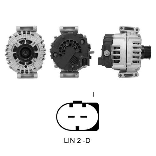 ALTERNATOR 12V 200 AMP MERCEDES-BENZ C200 - C220 - C250 - CLS220 - CLS250 - E200 - E220 - E250 - GLC - ML - SLK