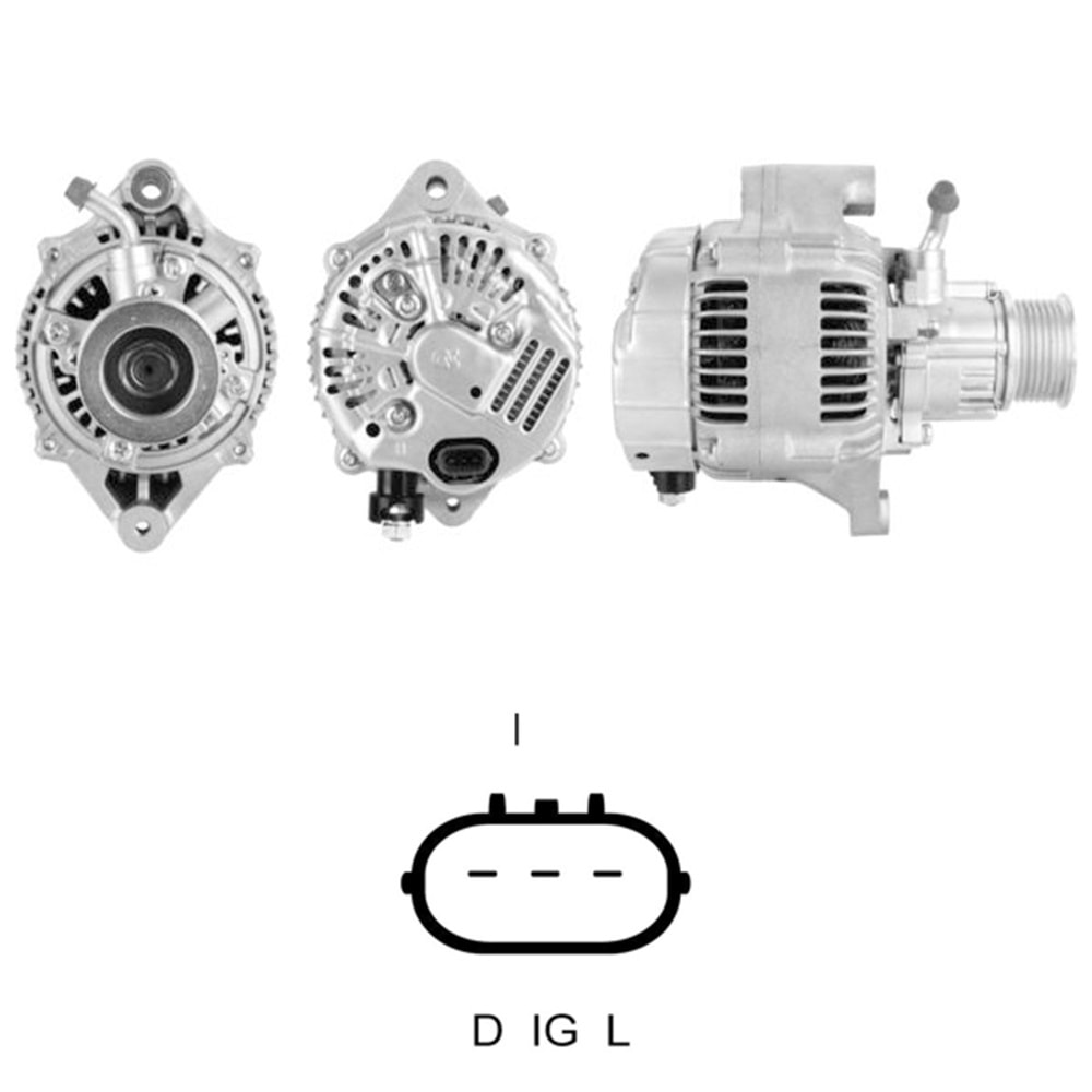 ALTERNATOR 12V 120 AMP LAND ROVER DEFENDER - DISCOVERY 2.5 TD (100213-2530) (DAN670)