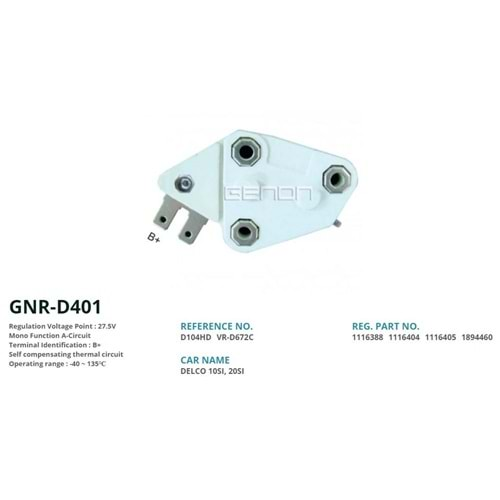 ALTERNATOR KONJEKTOR 24V CATERPILLAR (10SI - 20SI - 27SI) (B+)