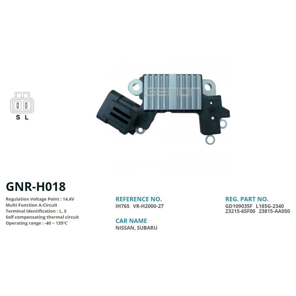 ALTERNATOR KONJEKTOR 12V SUBARU IMPREZA - LEGACY - OUTBACK (L, S)