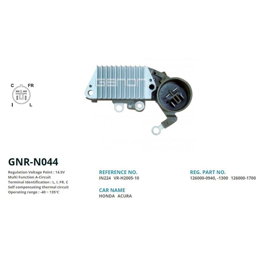 ALTERNATOR KONJEKTOR 12V HONDA CIVIC - ACCORD - C-RX - PRELUDE / ROVER 216 - 416 (L, I, FR, C)