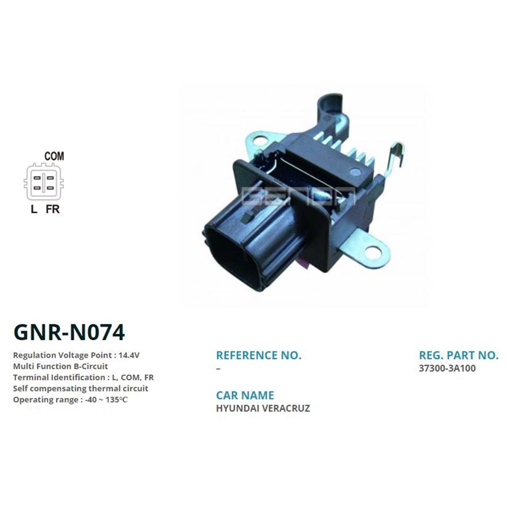 ALTERNATOR KONJEKTOR 12V HYUNDAI IX55 3.0 CRDI (L, COM, FR)