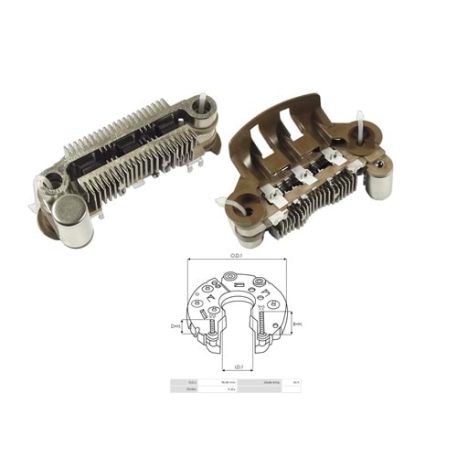 ALT. DIOT TABLASI 75MM MITSUBISHI / FORD / CHRYSLER