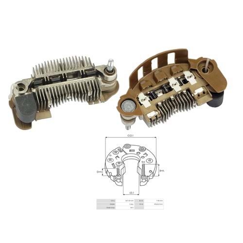 ALT. DIOT TABLASI 85MM MAZDA 626 1992-1997 MODEL / MITSUBISHI / FORD USA