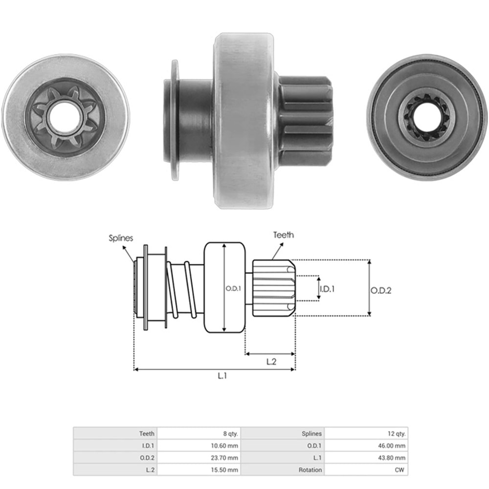 MARS DISLISI 8 DIS CITROEN C3 - C4 / PEUGEOT 206 - 307 / RENAULT CLIO - MEGANE (ZEN-1801 / UMD-5789)