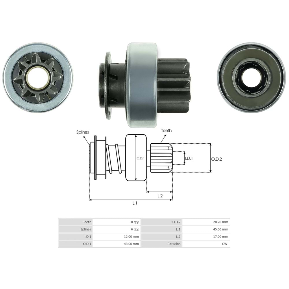 MARS DISLISI (TOYOTA TSUSHO) 8 DIS DAEWOO MATIZ - TICO / KIA PRIDE