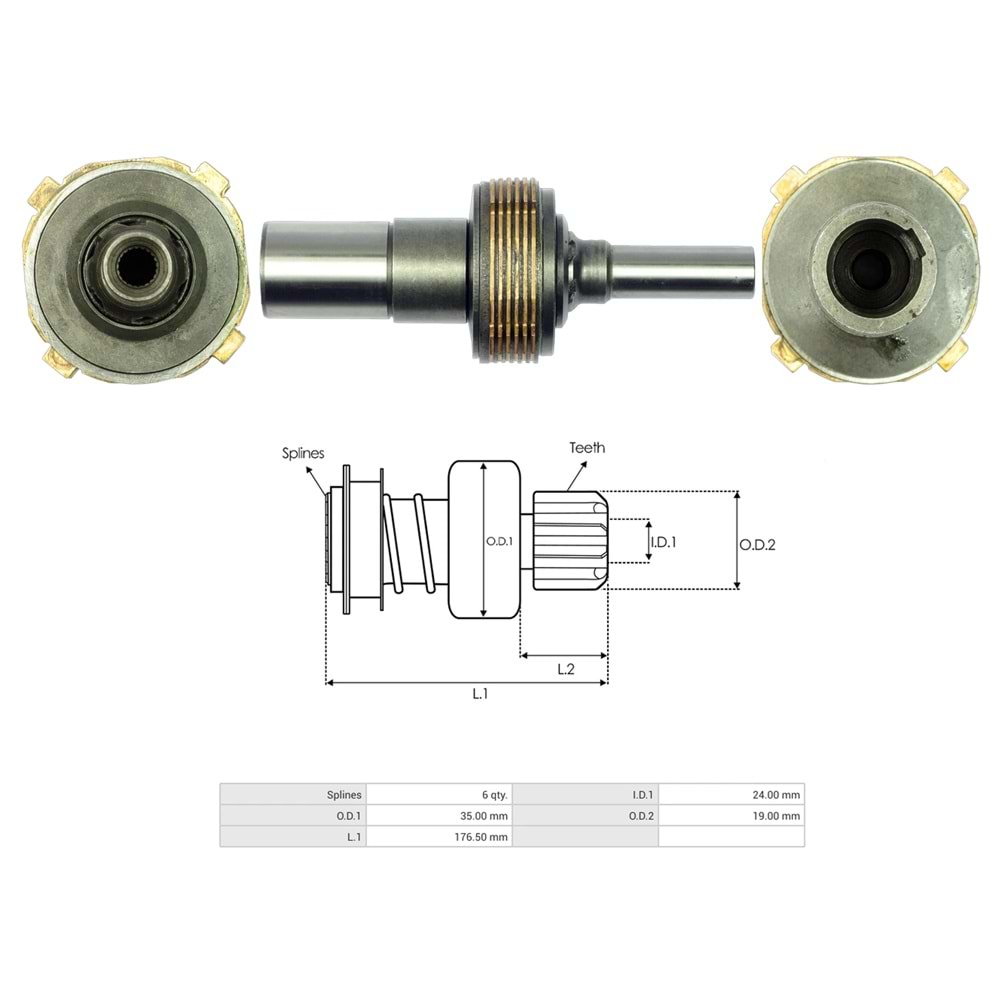 MARS DEBRIYAJI 24V 9,0 KW KHD- LIEBHERR (0001510003) (UMM-3569)
