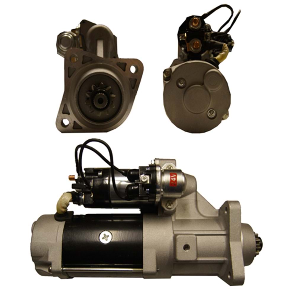 MARS MOTORU 24V 6,0 KW 11 DIS 38MT DAEWOO DOOSAN D1146 EXCAVATOR Y.M. HYUNDAI IS MAKINASI (65262017070)