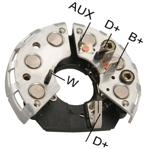 ALTERNATOR DIOT TABLASI AUDI / VOLKSWAGEN / DIZEL (4 FIS+DEVIR SAAT CIKISLI) 114MM