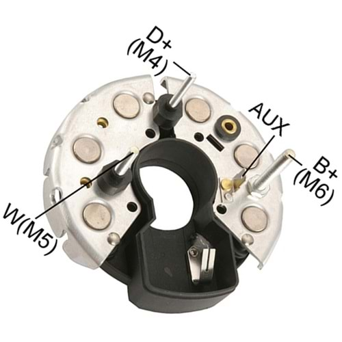 ALTERNATOR DIOT TABLASI MERCEDES / MAN / KHD / IVECO (3 CIVATA+1 FIS HAVUZLU) 114MM