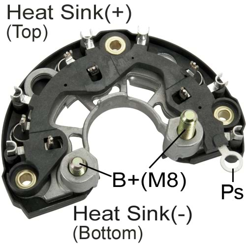 ALTERNATOR DIOT TABLASI SKODA OCTAVIA / SEAT / VOLKSWAGEN TRANSPORTER / VOLVO S60 120MM