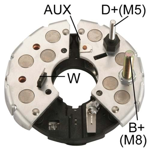 ALTERNATOR DIOT TABLASI JOHNDEERE DEUTZ KHD IVECO NEW HOLLAND CASE 114MM