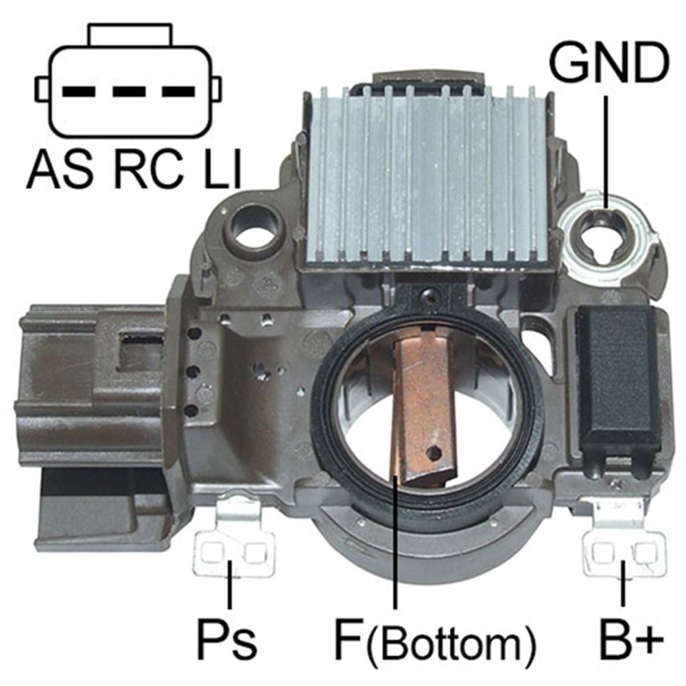 ALTERNATOR KONJEKTOR 12V FORD FIESTA - FUSION 1.4 - 1.6 / MAZDA 2 1.6 (A5TA7792) (UWA-3759) 3 FISLI