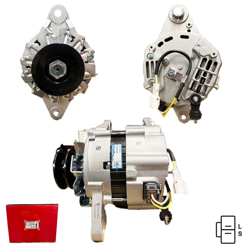 ALT. ALTERNATOR (TOYOTA TSUSHO) 24V 50 AMP HITACHI EX200-6 PALETLI EXCAVATOR / ABG1 MOTOR