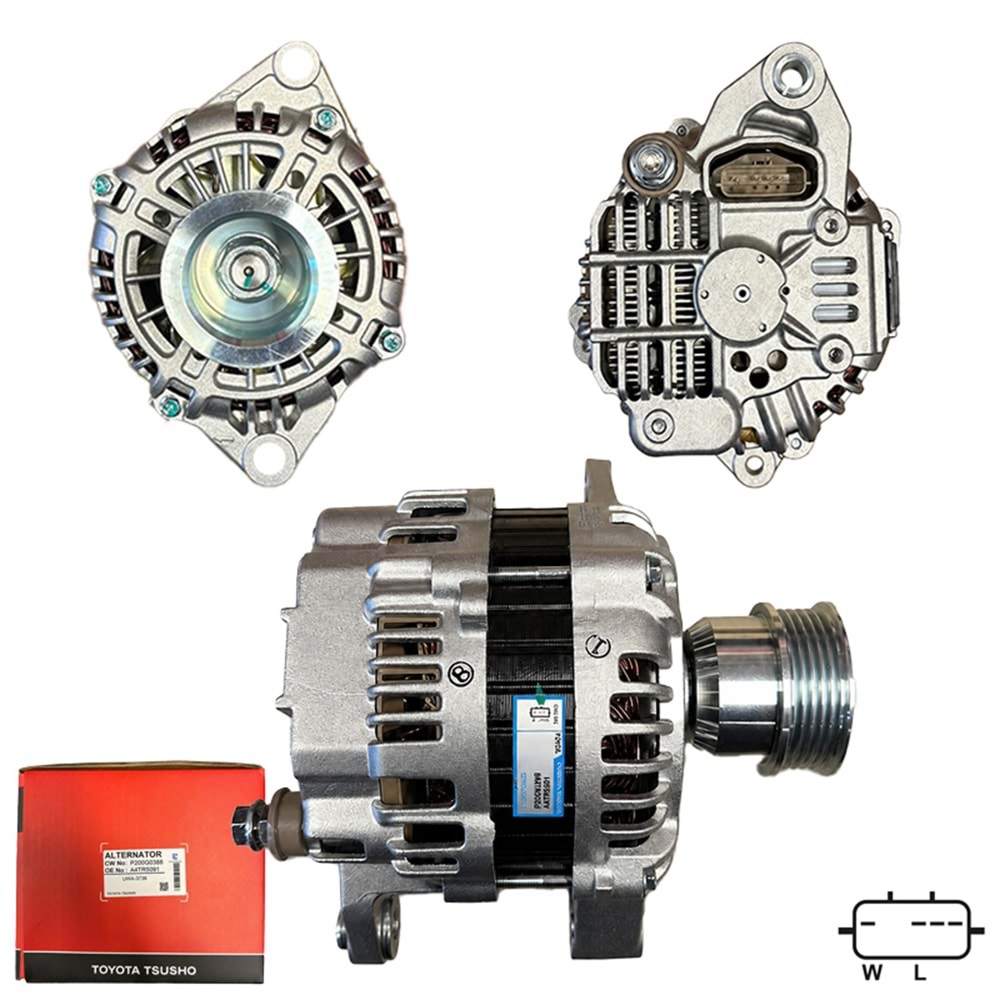 ALT. ALTERNATOR (TOYOTA TSUSHO) 24V 90 AMP RENAULT KERAX (A4TR5091)