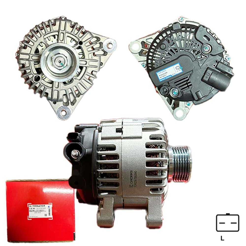 ALT. ALTERNATOR (TOYOTA TSUSHO) 12V 150 AMP CITROEN C1 - C3 1.4 HDI / PEUGEOT 206 - 307 1.4 HDI