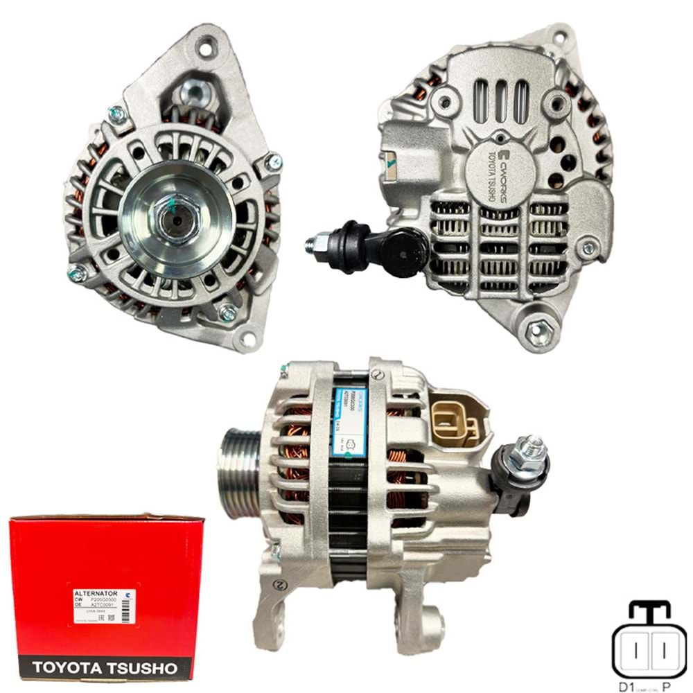 ALTERNATOR (TOYOTA TSUSHO) 12V 110 AMP MAZDA 3 1.3 - 1.4 - 1.6 - MAZDA 2 1.3 - 1.5 (A2TC0091)