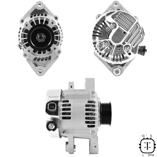 ALT. ALTERNATOR 12V 80 AMP TOYOTA YARIS 1.0VVT-I (IG-S-L-DFM) (104210-8320)