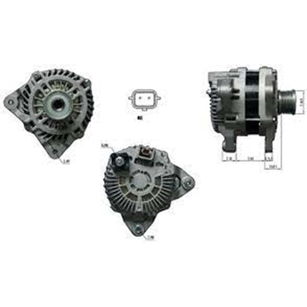 ALTERNATOR 12V 185 AMP RENAULT FLUENCE - KADJAR 1.6 DCI - MASTER 2.3 DCI / OPEL MOVANO 2.3 CDTI (A3TX0481)