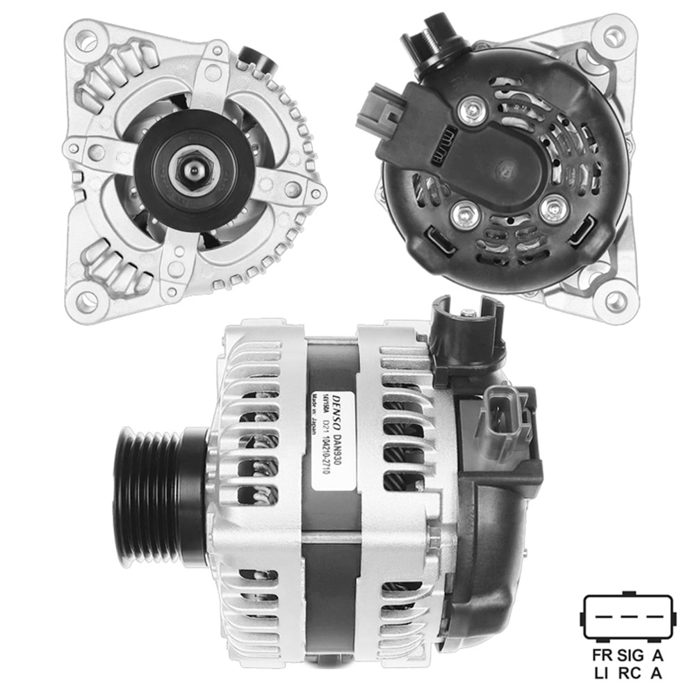 ALTERNATOR (TOYOTA TSUSHO) 12V 150 AMP 12V 150 AMP FORD C-MAX - FIESTA - FOCUS - FUSION / MAZDA 3 / VOLVO (1042