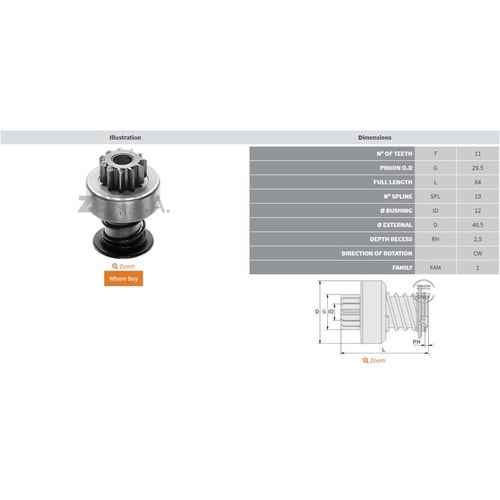 MARS DISLISI 11 DIS VOLVO PENTA