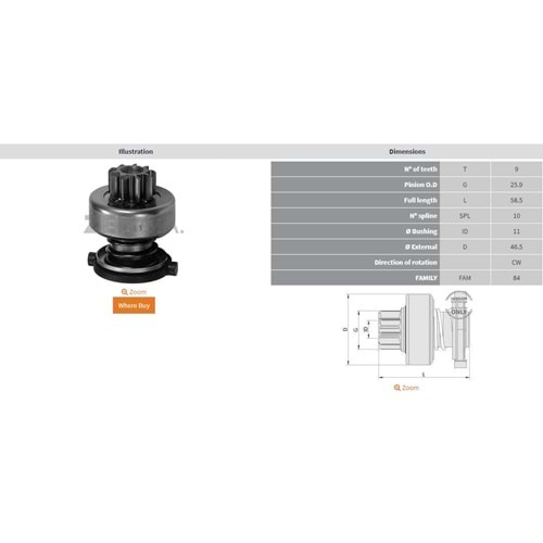 MARS DISLISI 9 DIS CHRYSLER GRAND CARAVAN 3.0 - SPIRIT - VOYAGER 2.5 - 3.0