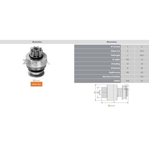 MARS DISLISI 9 DIS FIAT ALLIS / TCM