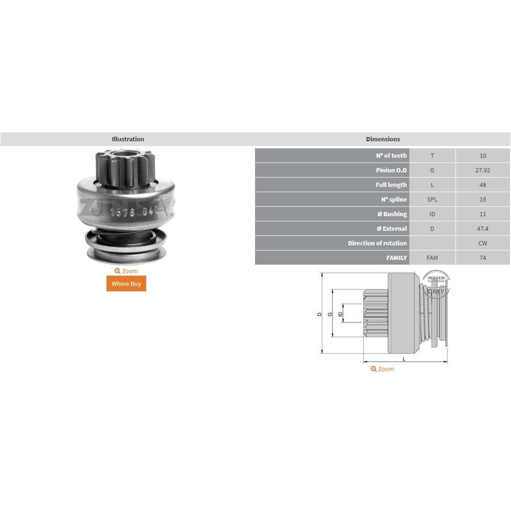 MARS DISLISI 10 DIS CITROEN BERLINGO - JUMPER / PEUGEOT BOXER - PARTNER 2.0 HDI